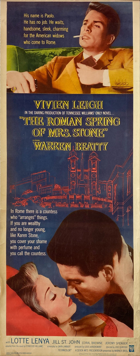 roman spring of mrs. stone 1962 insert card, rolled
